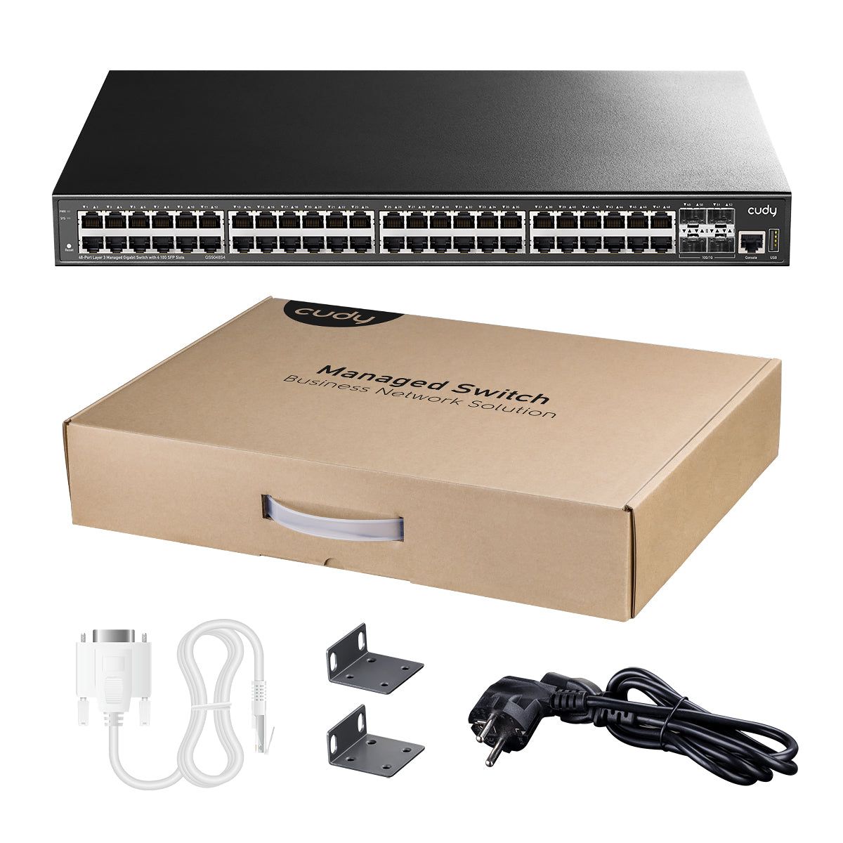 Коммутатор Cudy GS5048S4 (L3) 48x1Гбит/с 4SFP+ управляемый
