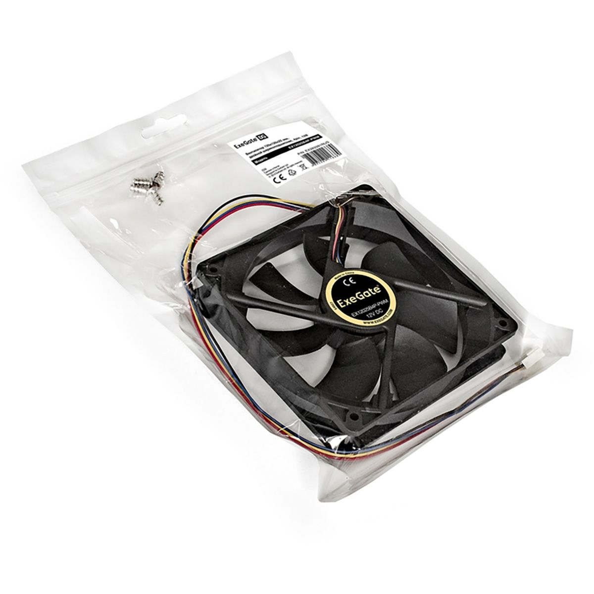 Exegate EX283391RUS Вентилятор ExeGate E12025B4P-PWM, 120x120x25 мм, двойной шарикоподшипник, 4pin, 