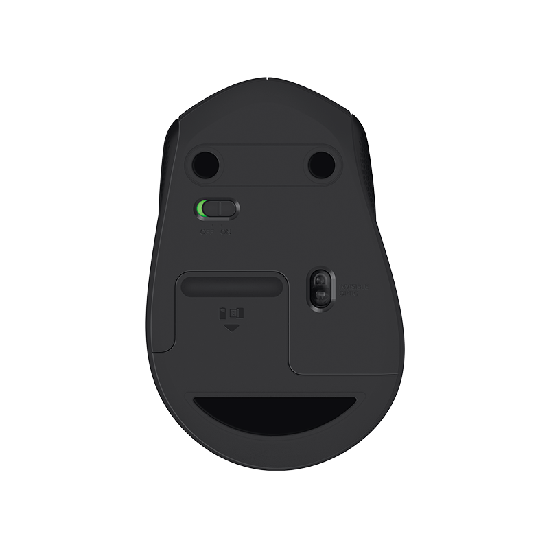 Мышь Logitech M330 Silent Plus черный оптическая 1000dpi silent беспров. USB 2but (910-004909)