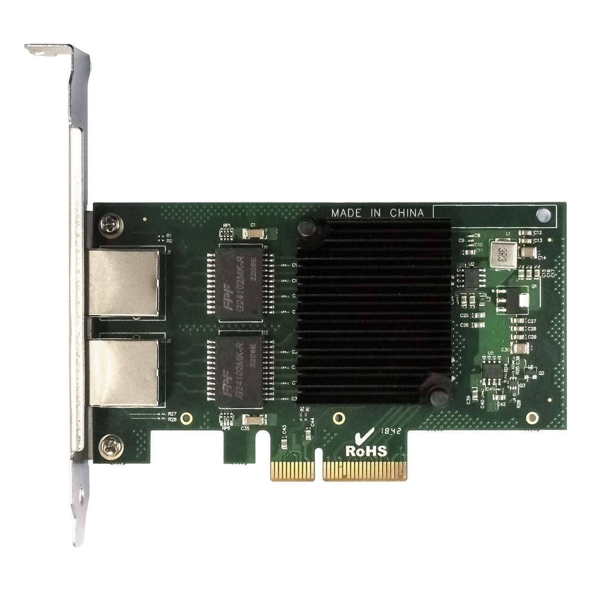 Exegate EX292506RUS Сетевой адаптер ExeGate EXE-I350-T2V2 (PCI-E x4 v2.1, порты 2xRJ45 (медные), 10/