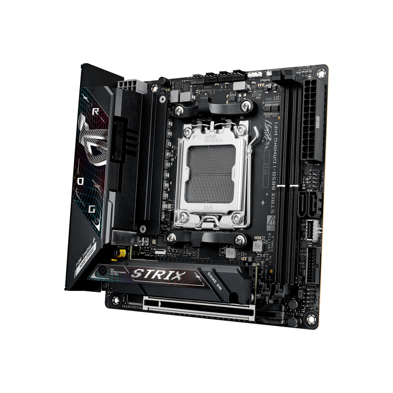 Материнская плата Asus ROG STRIX B850-I GAMING WIFI Socket AM5 AMD B850 2xDDR5 mini-ITX AC`97 8ch(7.