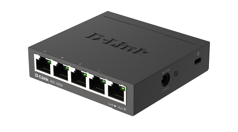 Коммутатор D-Link Неуправляемый коммутатор, 5x1000Base-T, корпус металл