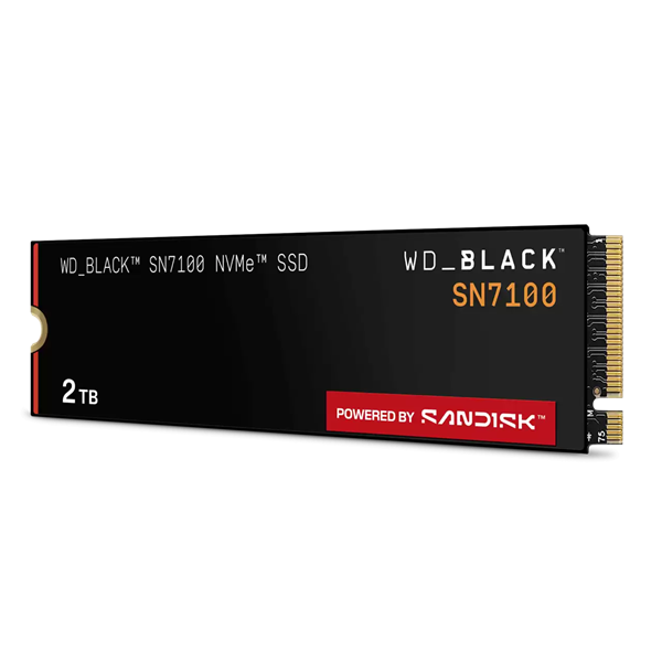 Твердотельный диск 2TB WD Black SN7100 , M.2 2280, PCI-E 3x4, [R/W - 7250/6900 MB/s] 3D-NAND TLC