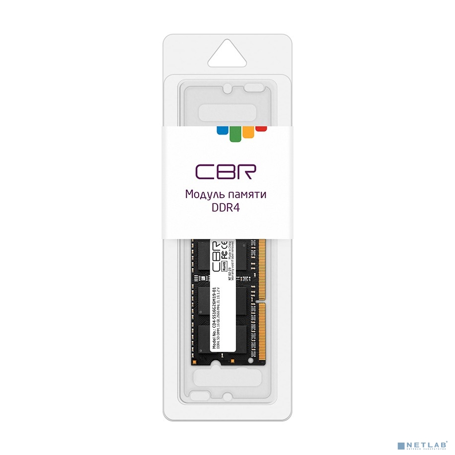 CBR DDR4 SODIMM 16GB CD4-SS16G26M19-01 PC4-21300, 2666MHz, CL19, 1.2V