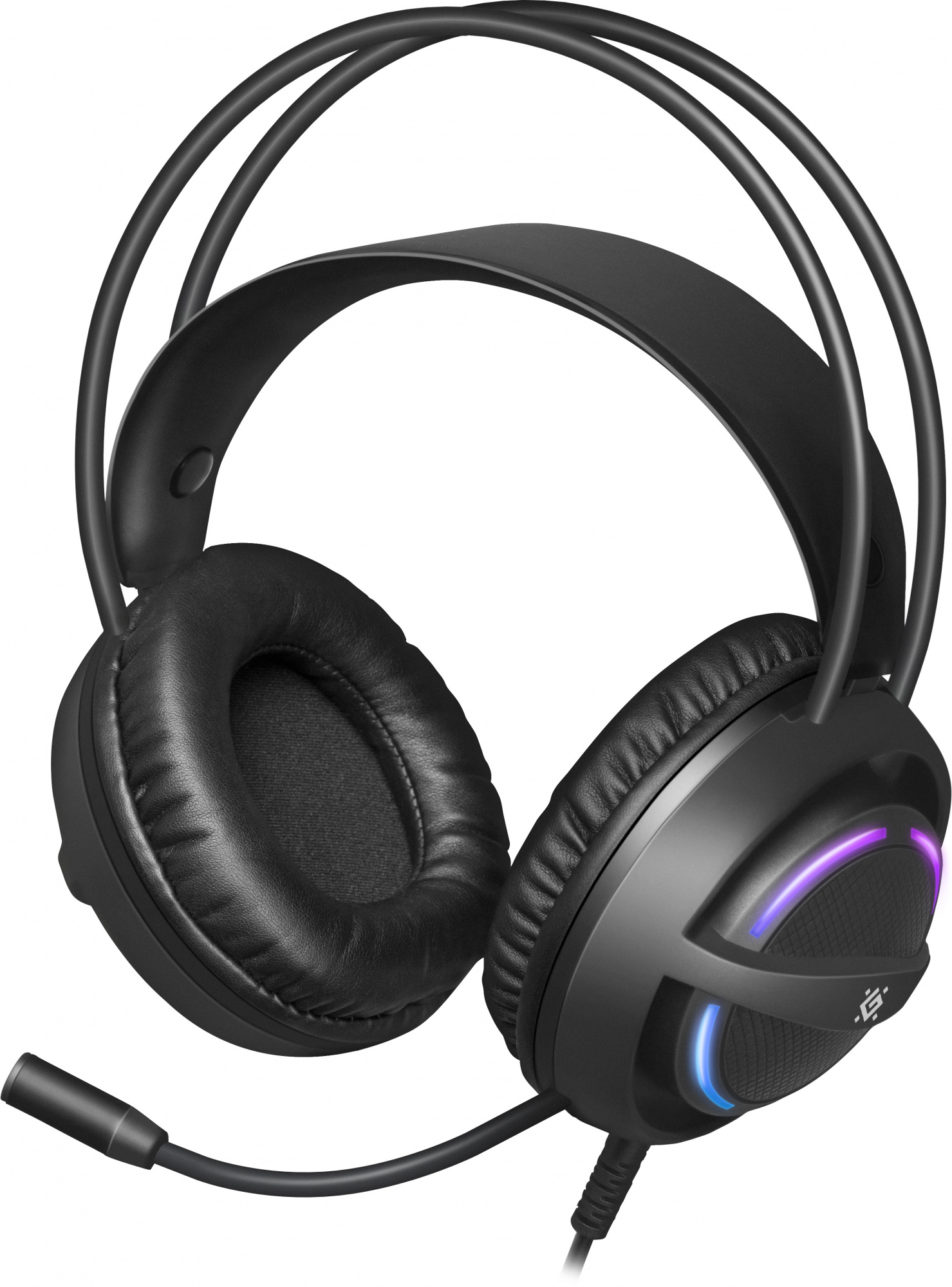 Наушники с микрофоном Defender Dexter черный 2м накладные оголовье (64595)