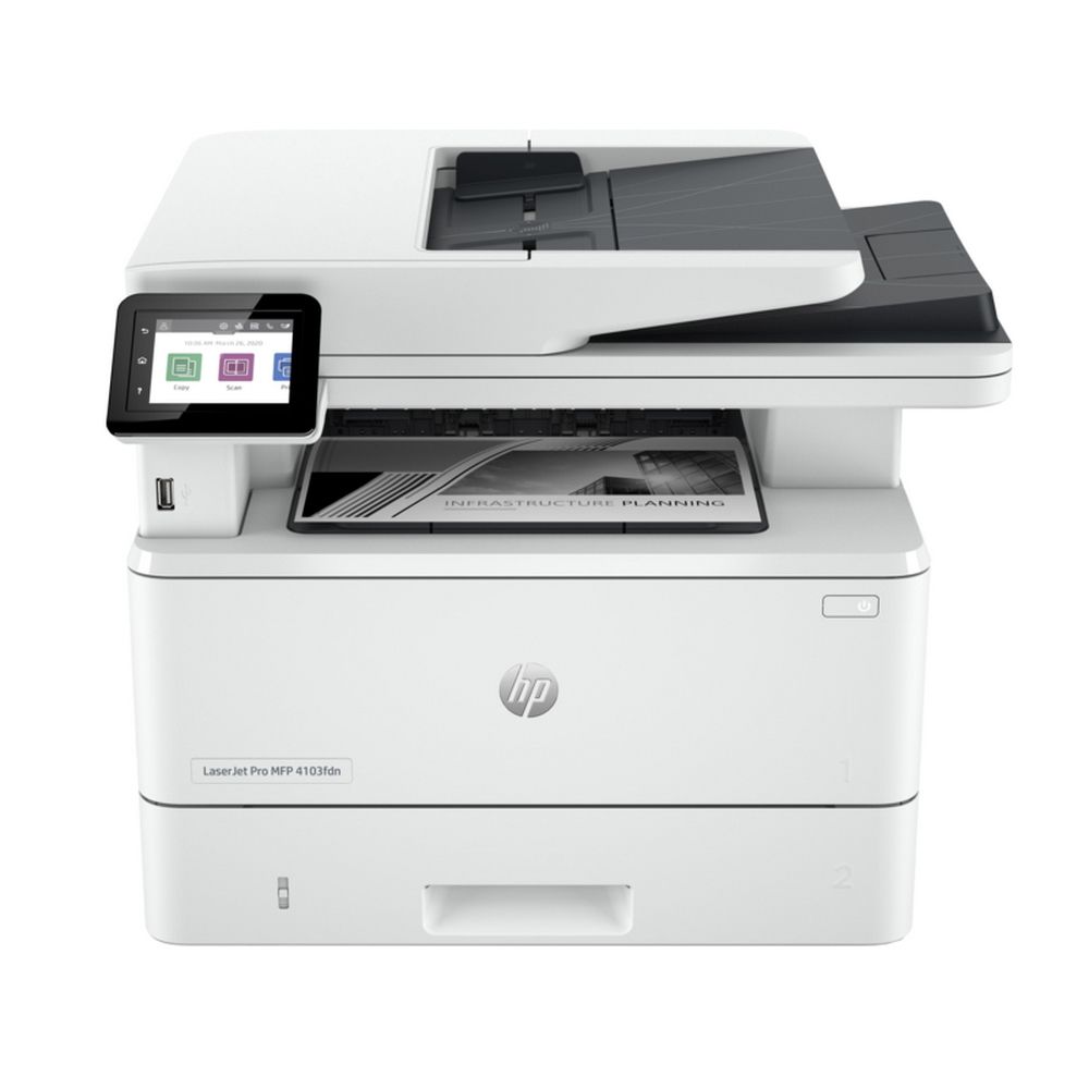 МФУ лазерный HP LaserJet Pro 4103fdw (2Z629A) A4 Duplex Net WiFi белый
