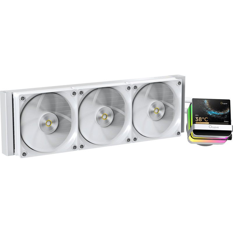 Система жидкостного охлаждения Ocypus Sigma L36 PRO WH (310W, 360mm, LED, White, ARGB/ Fans: 3x120mm