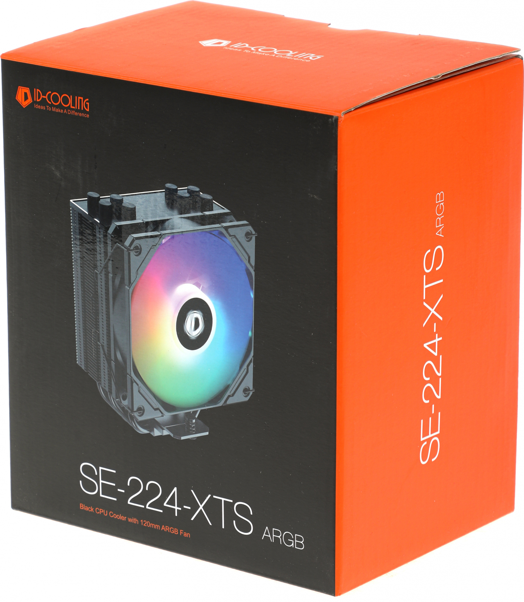 Устройство охлаждения(кулер) ID-Cooling SE-224-XTS ARGB Soc-AM5/AM4/1200/1700/1851 черный 4-pin 29dB
