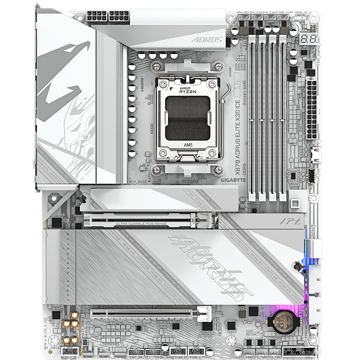 Материнская плата Gigabyte X870 AORUS ELITE X ICE,