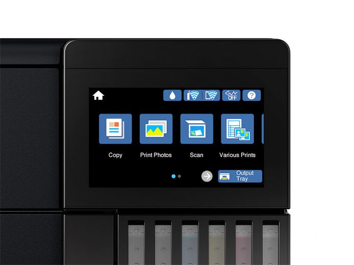 МФУ струйный Epson L8180 (C11CJ21403/402/504/502) A3 Duplex Net WiFi черный