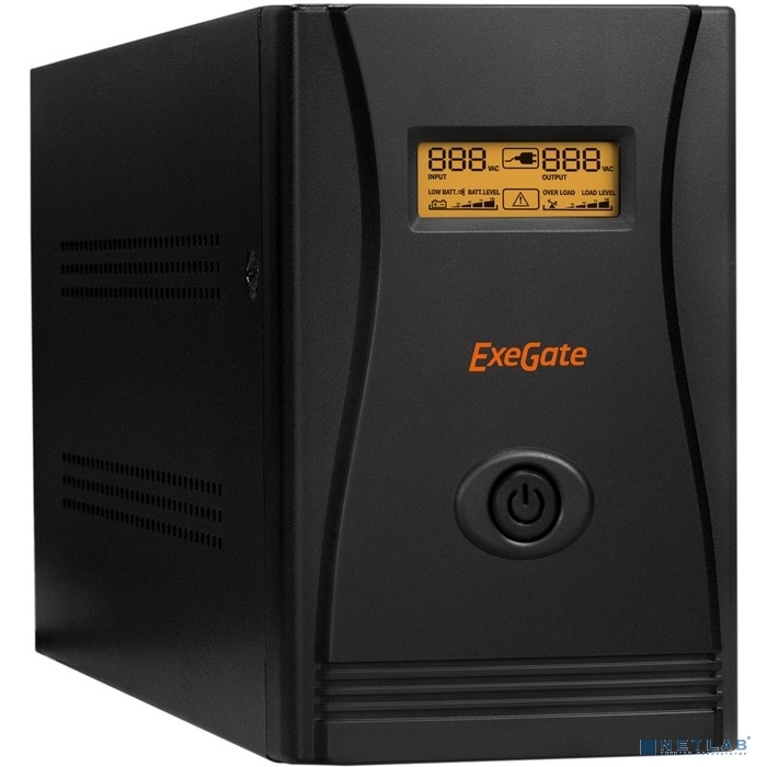 Exegate EP285500RUS ИБП ExeGate SpecialPro Smart LLB-1500.LCD.AVR.C13.RJ.USB <1500VA/950W, LCD, AVR,