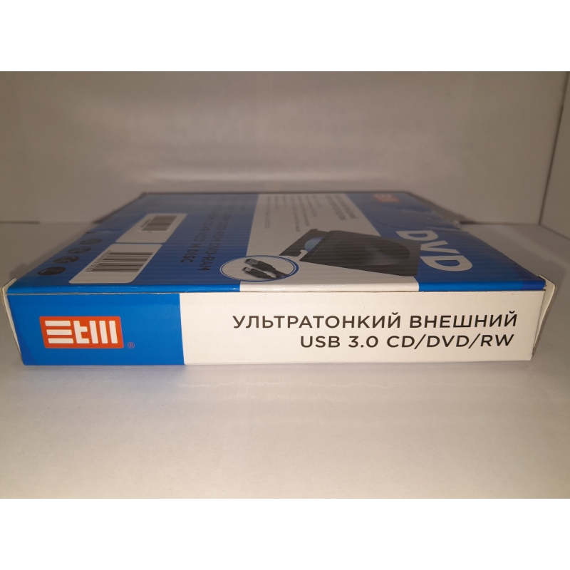 Внешний оптический привод DVD-RW ext. Black Slim Ret USB3.0+TYPE-C