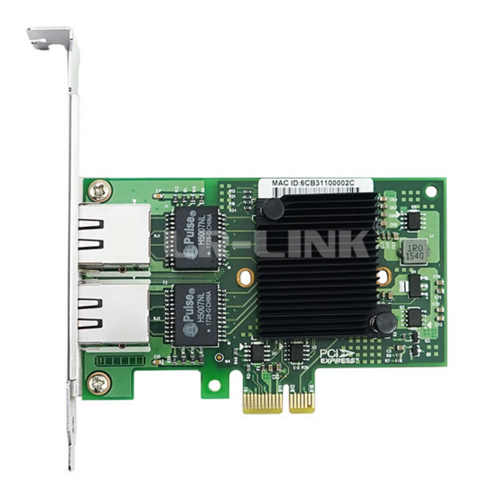 Сетевой адаптер LR-LINK LREC9222HT Intel I350 AM2 PCI-E x1 1GB 2 X RJ45