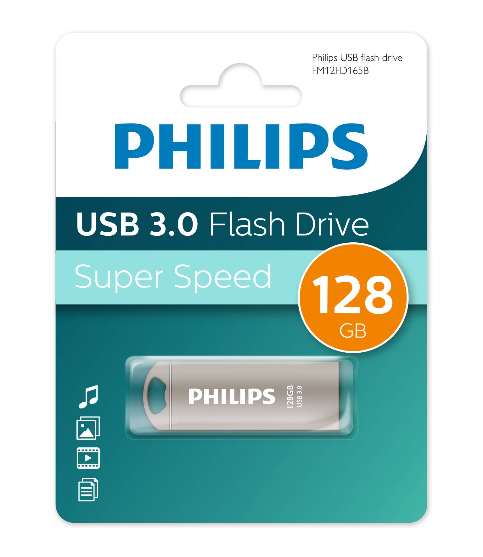 Флеш накопитель 128GB PHILIPS IRON 3.0 128GB, USB 3.0