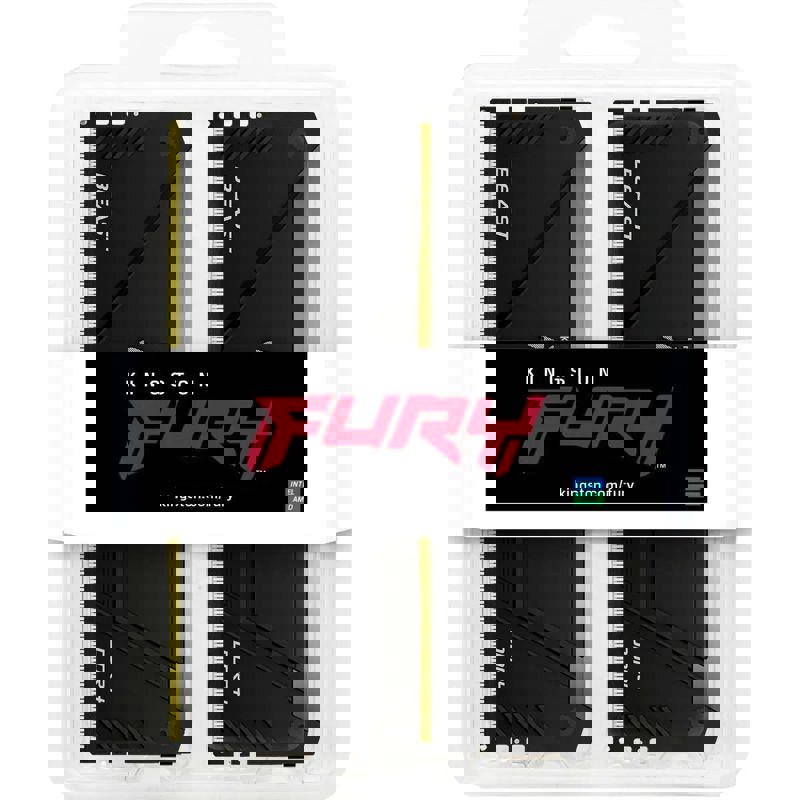 Память DDR4 2x32GB 3200MHz Kingston KF432C16BB2AK2/64 Fury Beast RGB RTL Gaming PC4-25600 CL16 DIMM 