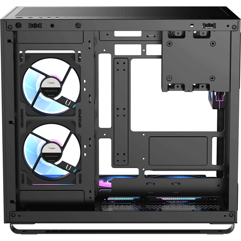 Корпус Ocypus Iota C70 BK ARGB, Midi-Tower, TG, 6x120mm ARGB, 2xUSB-A 3.0 + 1xUSB-C 3.1, ATX, mATX, 