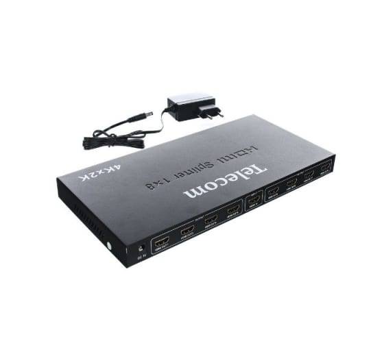 Разветвитель HDMI 1=>8 4k@30 HZ Telecom.