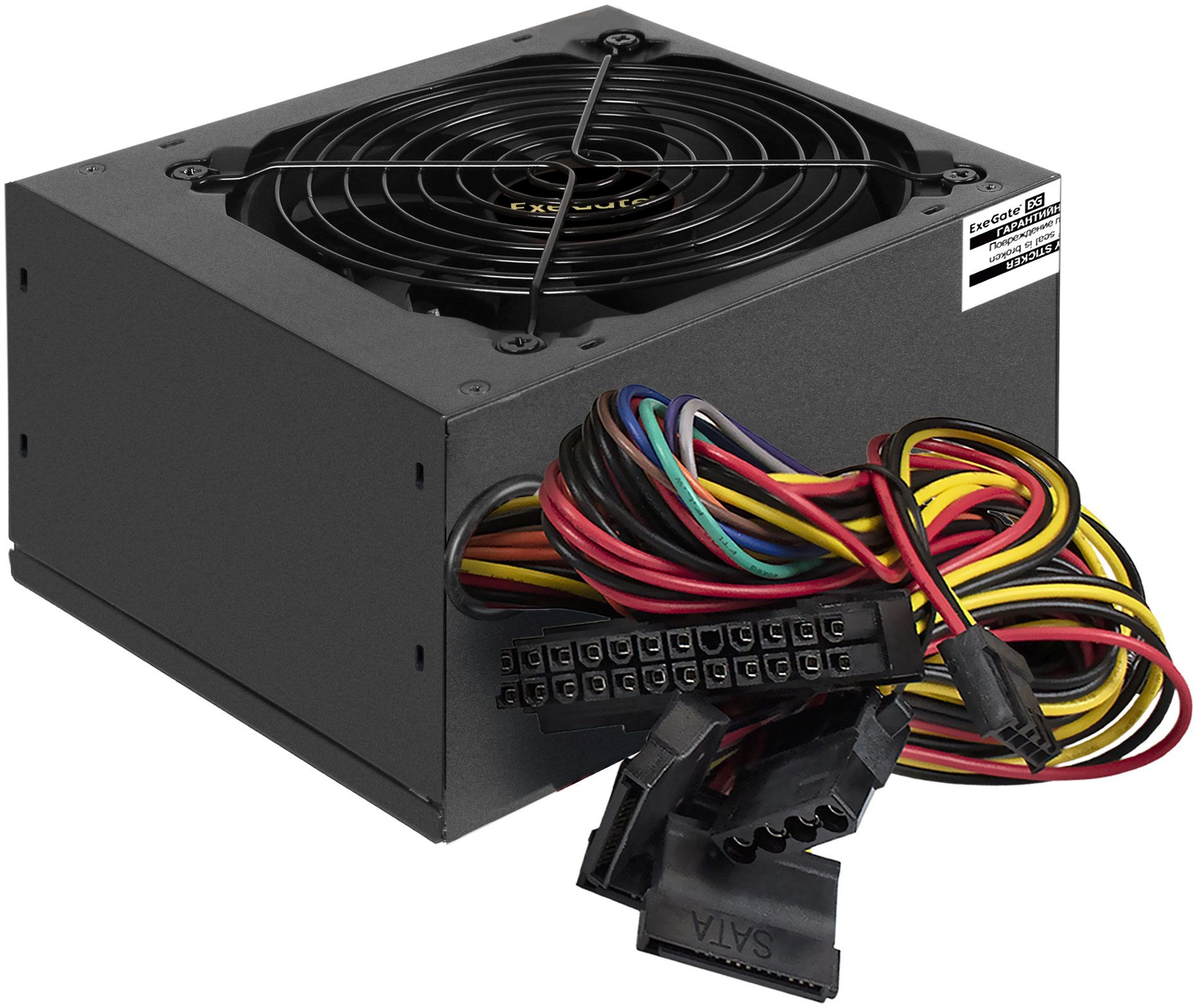 Блок питания Exegate ATX 450W 450PPE 80+ (20+4pin) APFC 120mm fan 5xSATA