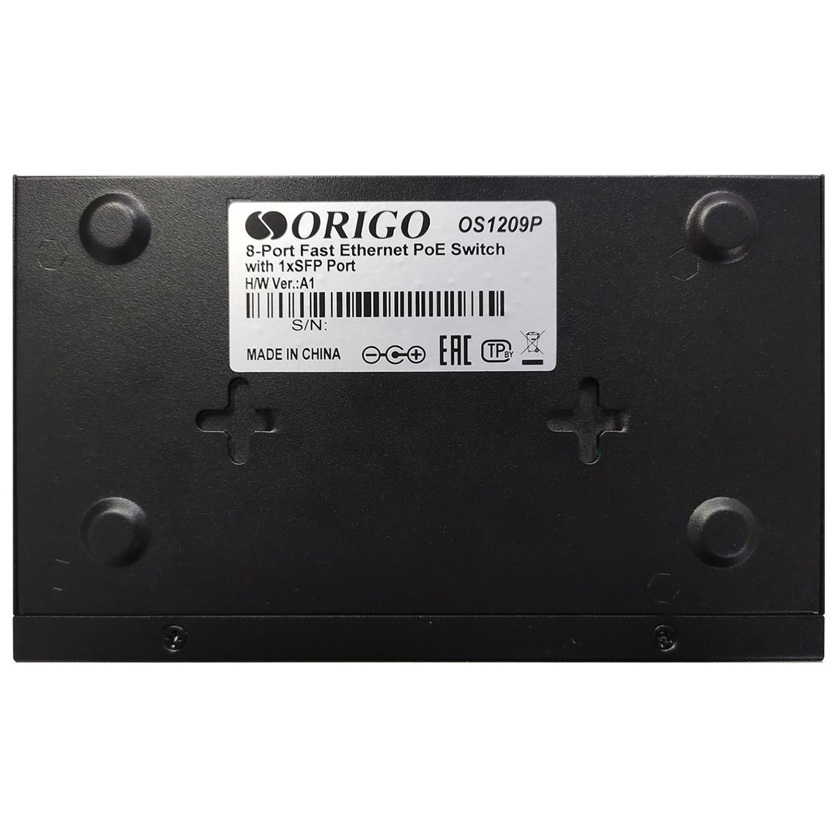 Коммутатор Origo OS1209P/80W OS1209P/80W/A1A (L2) 8x100Мбит/с 1SFP 8PoE 80W неуправляемый