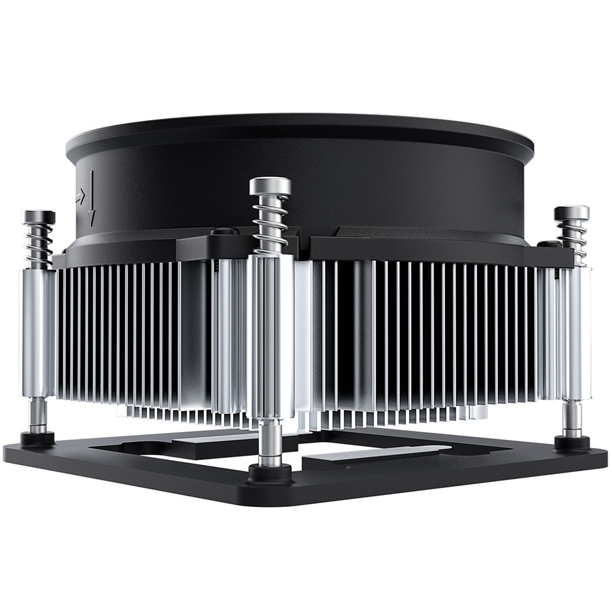 Устройство охлаждения(кулер) ID-Cooling DK-19 PWM Soc-1700/1851 черный 4-pin 14-26dB Al 95W 340gr Re