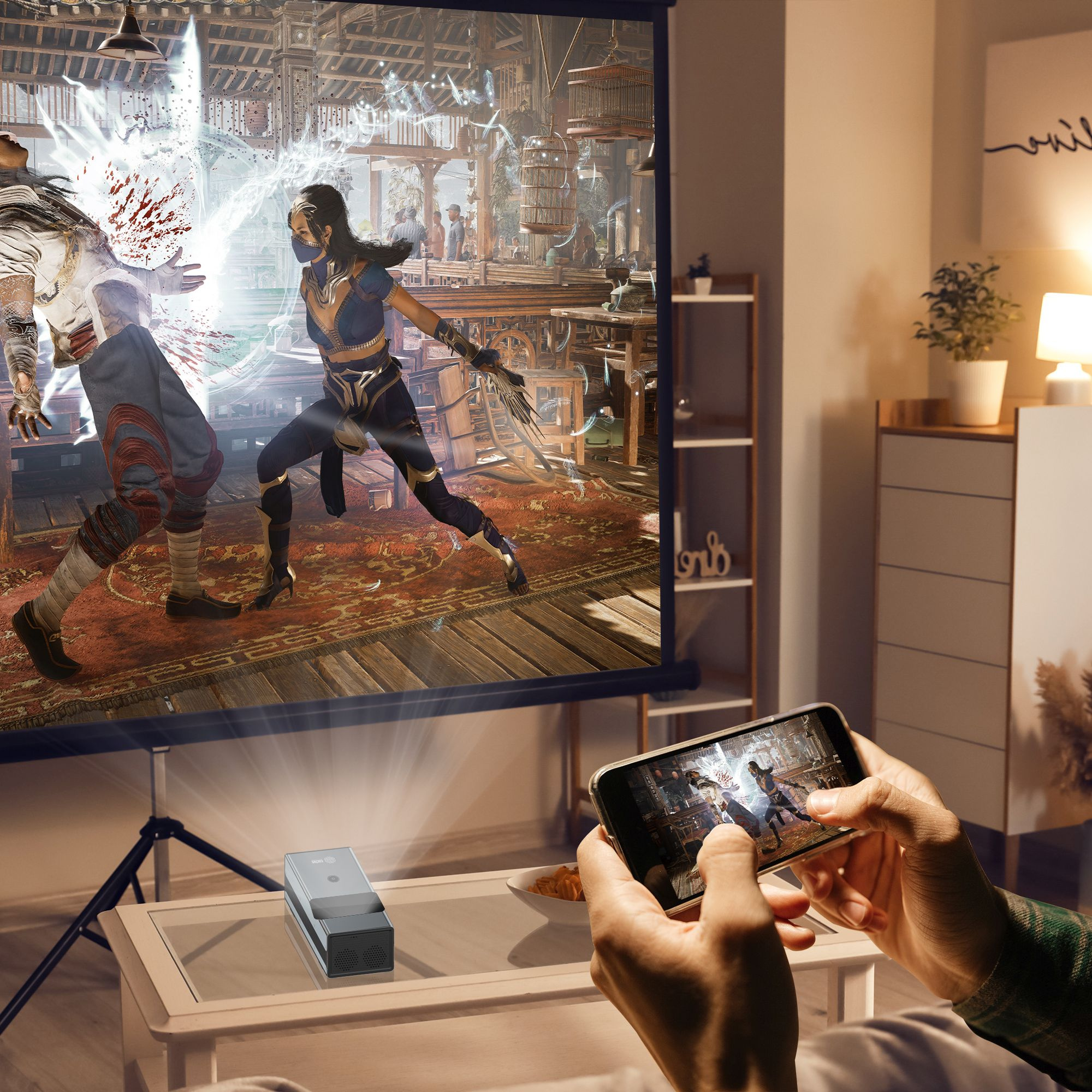 Проектор Cactus CS-PRU.03B.Full HD-A DLP 6500Lm LS 650Lm ANSI (1920x1080) 2000:1 ресурс лампы:30000ч