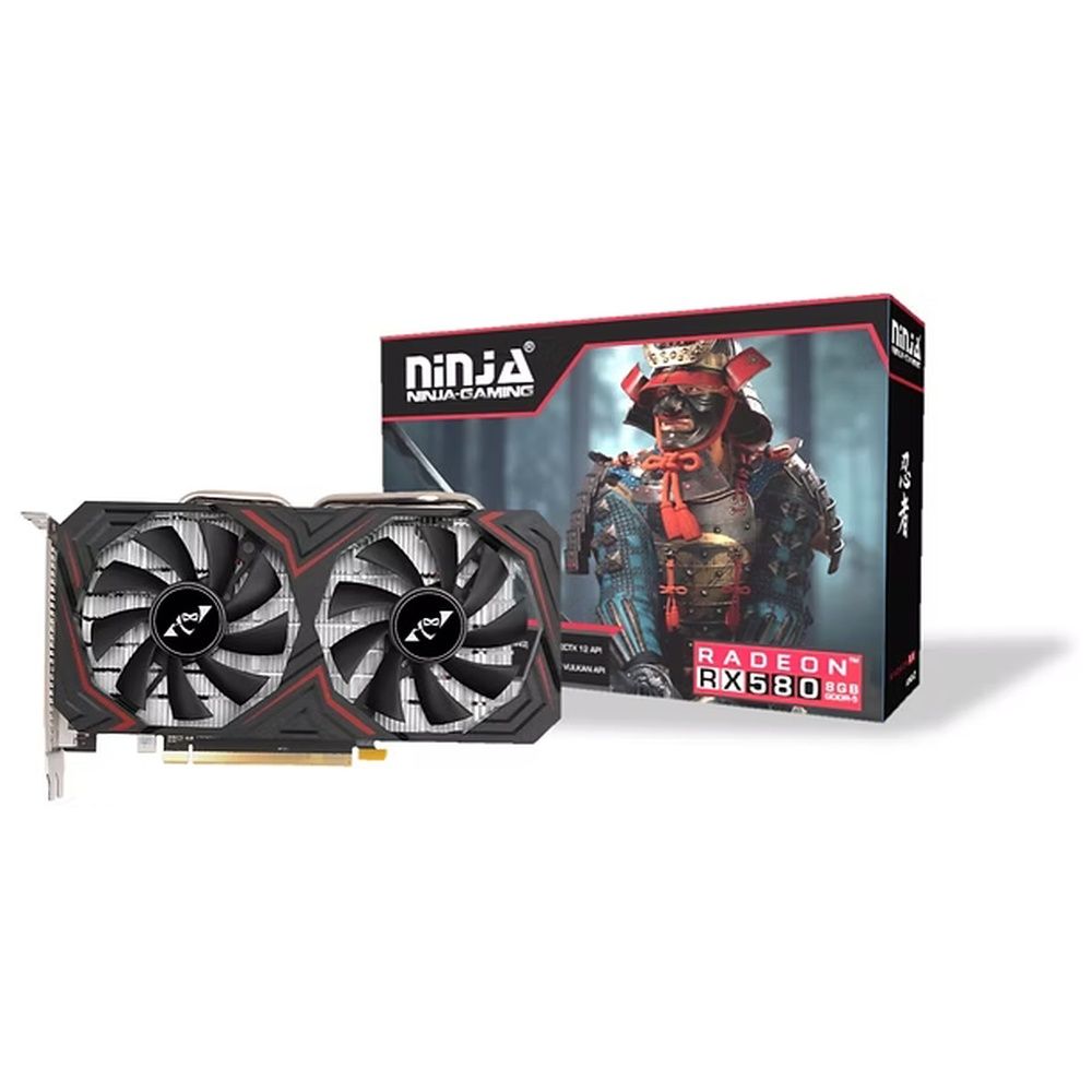 Видеокарта Ninja (Sinotex) RX580 4GB GDDR5 256bit DVI DP HDMI 2FAN RTL