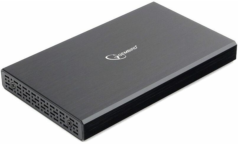 Gembird EE2-U3S-55 Внешний корпус 2.5" чёрный, USB 3.0, SATA, до 2 Тб, алюминий