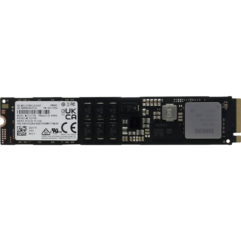 Накопитель SSD Samsung PCIe 4.0 x4 1920GB MZ1L21T9HCLS-00A07 PM9A3 1 DWPD OEM