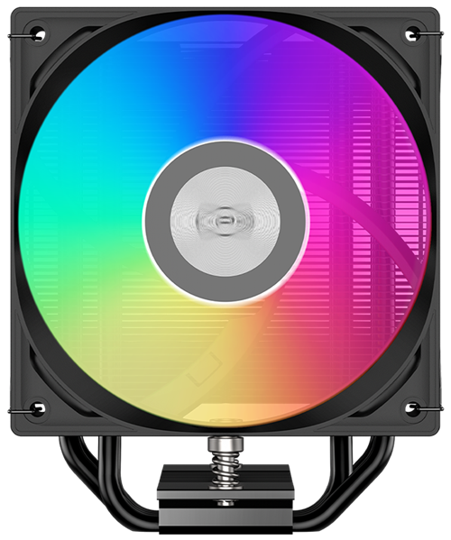 Кулер для процессора PCCooler RT400 ARGB BK (235W, 4-pin PWM, 148mm, Al/Cu, 4x6mm, ARGB, 1x120mm, 73