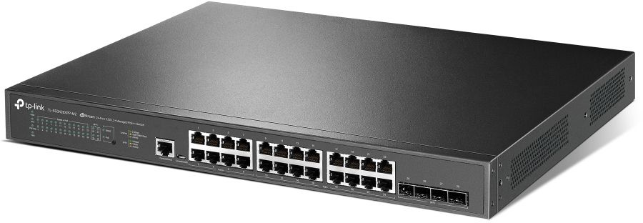 Коммутатор TP-Link JetStream SG3428XPP-M2 (L2+) 24x2.5Гбит/с 4xКомбо(10GBase-T/SFP+) 4SFP+ 16PoE+ 8P
