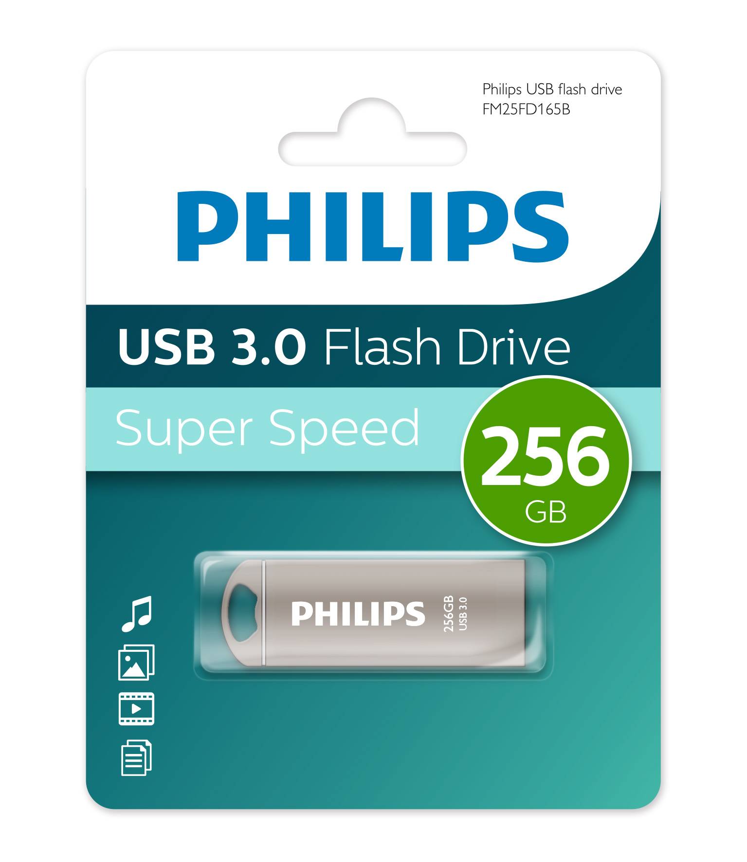 Флеш накопитель 256GB PHILIPS IRON 3.0 256GB, USB 3.0
