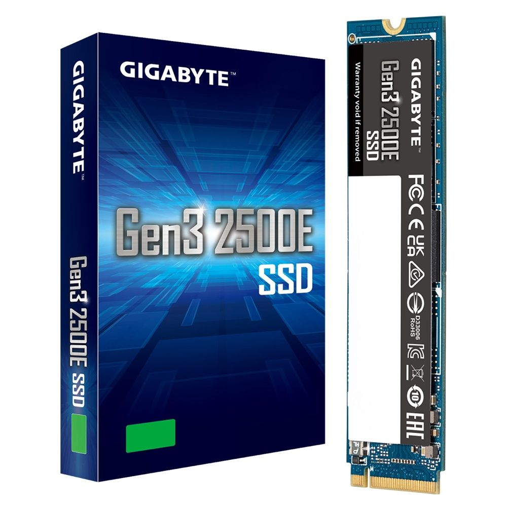 SSD накопитель GIGABYTE 2500E G325E500G 500ГБ, M.2 2280, PCI-E 3.0 x4, NVMe, M.2