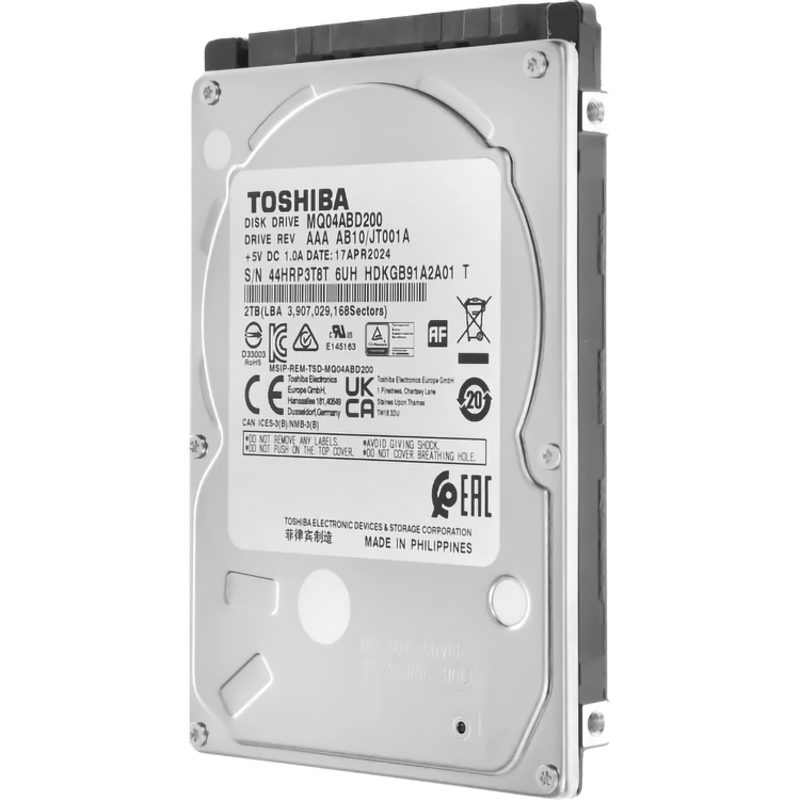 Жесткий диск Toshiba SATA 2TB 2.5" 6.0 Gbit/s 5400 rpm 128Mb  OFFICIAL RECERTIFIED 1 year warranty (