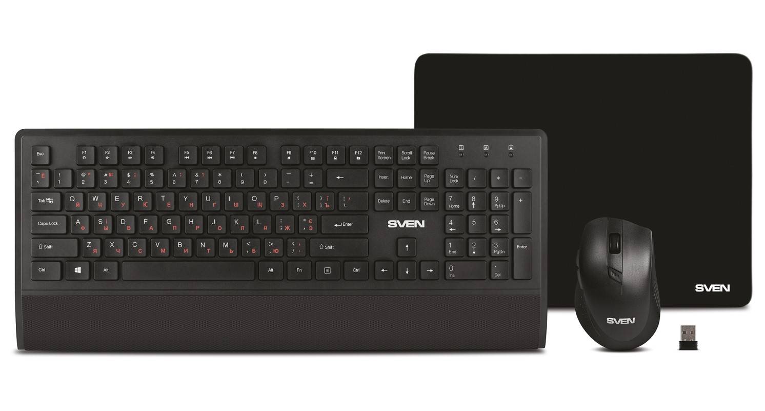 Беспроводной набор клавиатура+мышь SVEN KB-C3800W