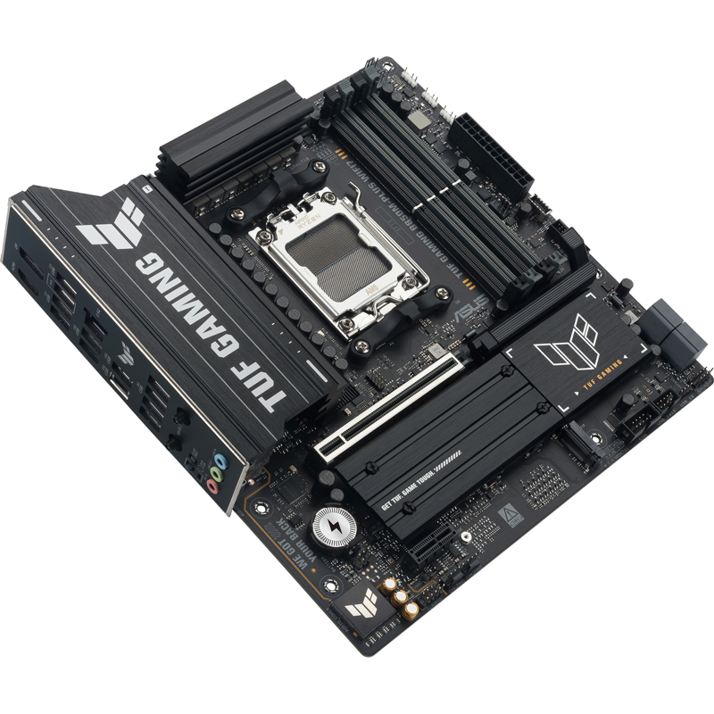 Материнская плата Asus TUF GAMING B850M-PLUS WIFI7 Socket AM5 AMD B850 4xDDR5 mATX AC`97 8ch(7.1) 2.