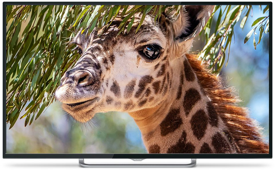 Телевизор LED PolarLine 50" 50PU11TC-SM черный 4K Ultra HD 60Hz DVB-T DVB-T2 DVB-C DVB-S2 WiFi Smart