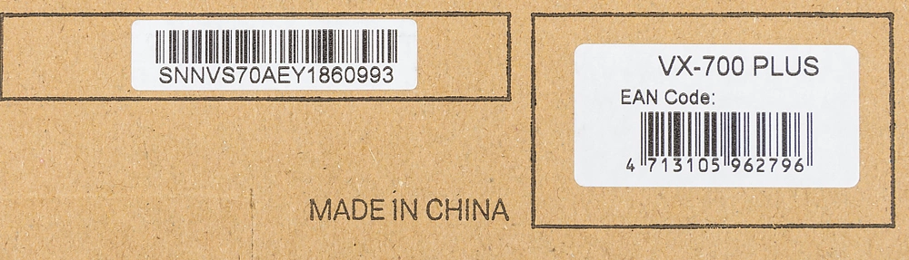 Блок питания Formula V Line VX PLUS 700, 700W, ATX12V v2.3, 12cm Fan (ex Aerocool)