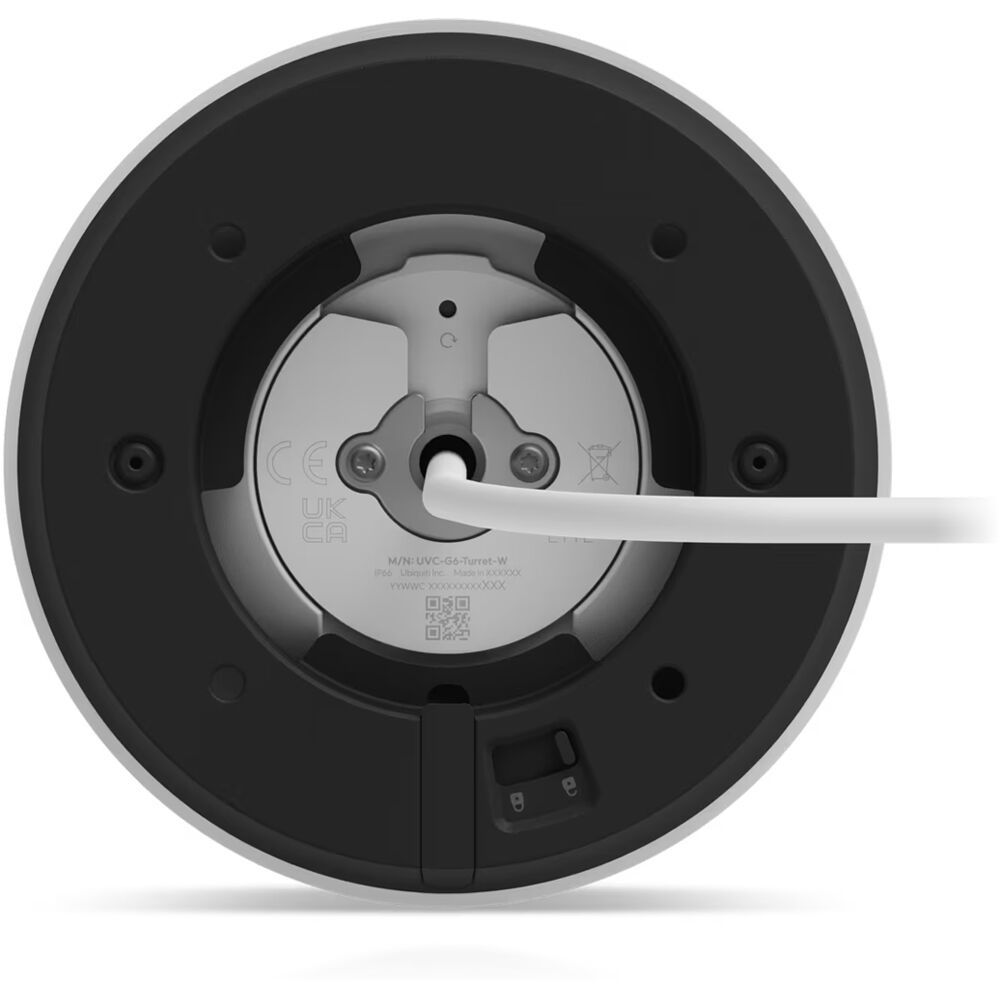 UBIQUITI UVC-G6-Turret-W Видеокамера 4K (8MP), 30 к/с, 109,9°, Multi-TOPS AI Engine, ИК-подсветка до