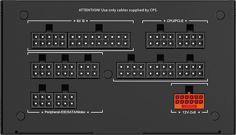 Блок питания PcCooler ATX 1000W P5-YS1000 -G1F Gen.5 80+ gold (20+4pin) APFC 135mm fan 12xSATA Cab M