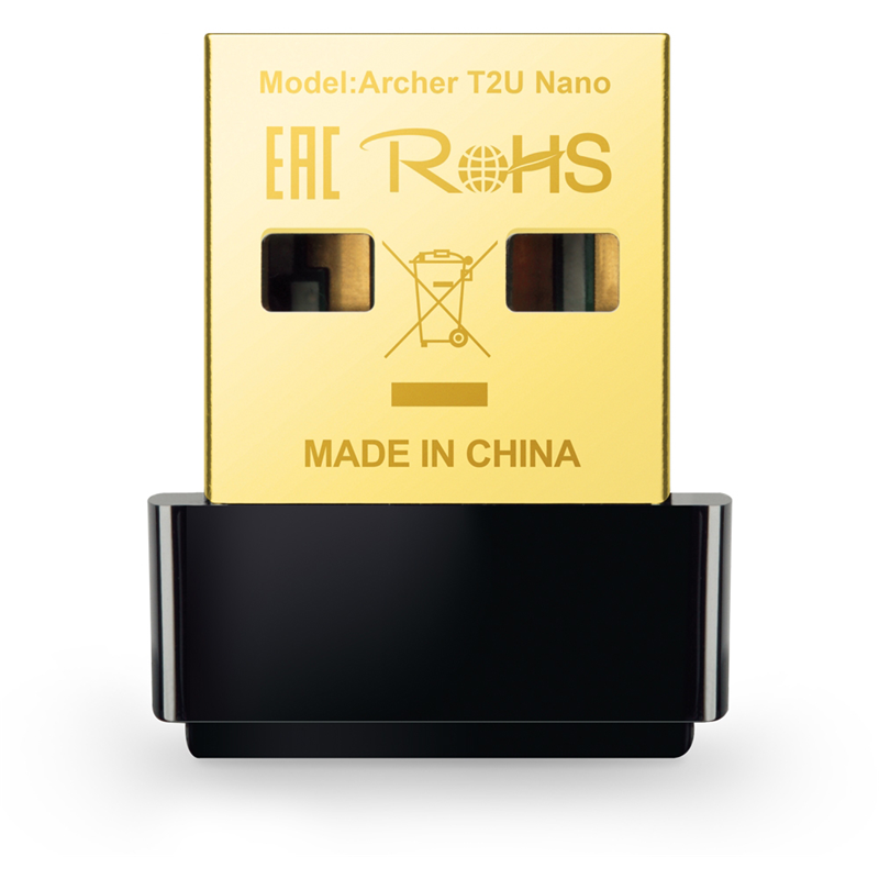Сетевой адаптер Wi-Fi TP-Link Archer T2U NANO AC600 USB 2.0
