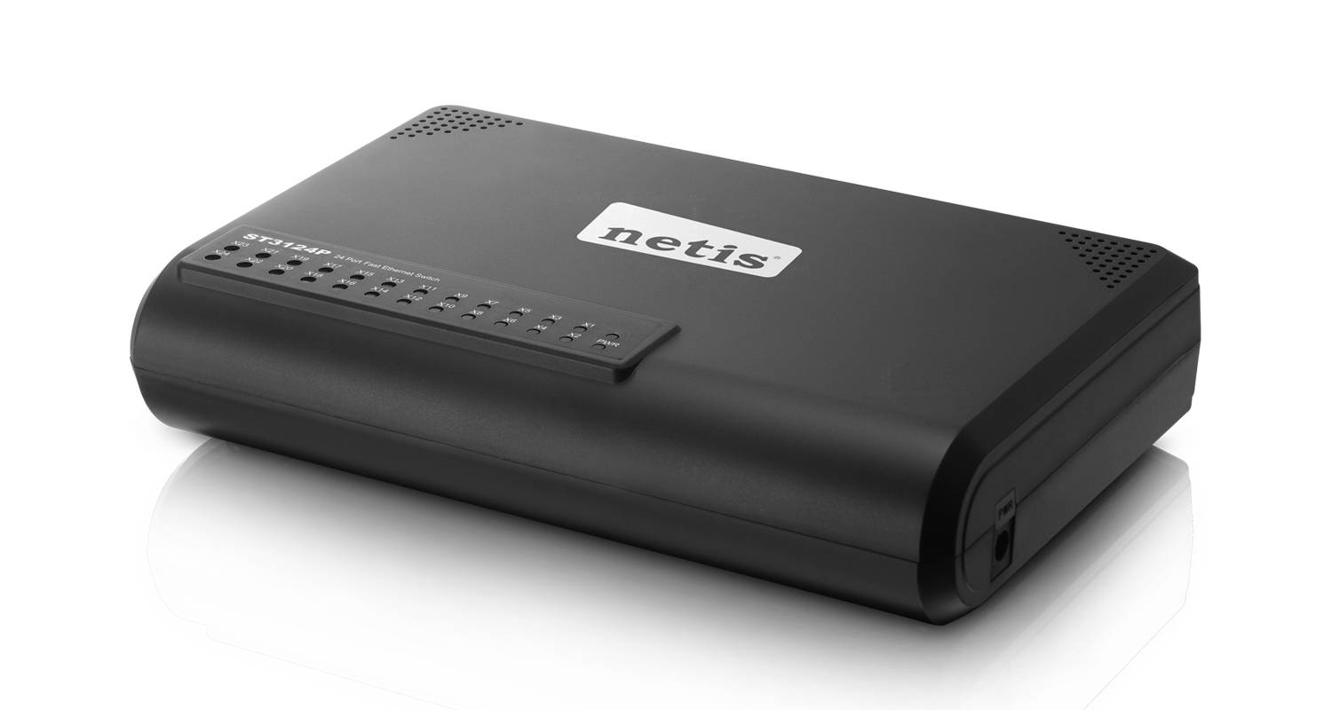 Коммутатор Netis ST3124P (L2) 24x100Мбит/с неуправляемый