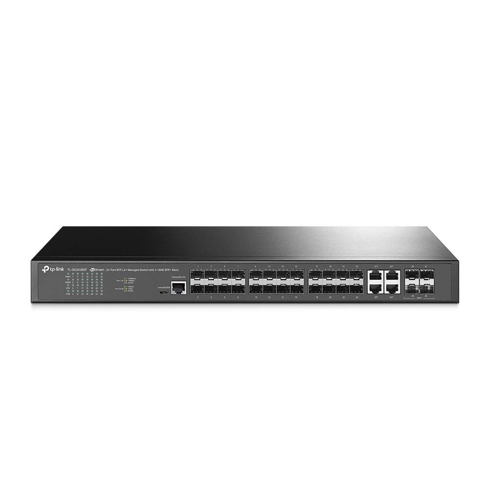 Коммутатор TP-Link SG3428XF (L2+) 4xКомбо(1000BASE-T/SFP) 20SFP 4SFP+ управляемый