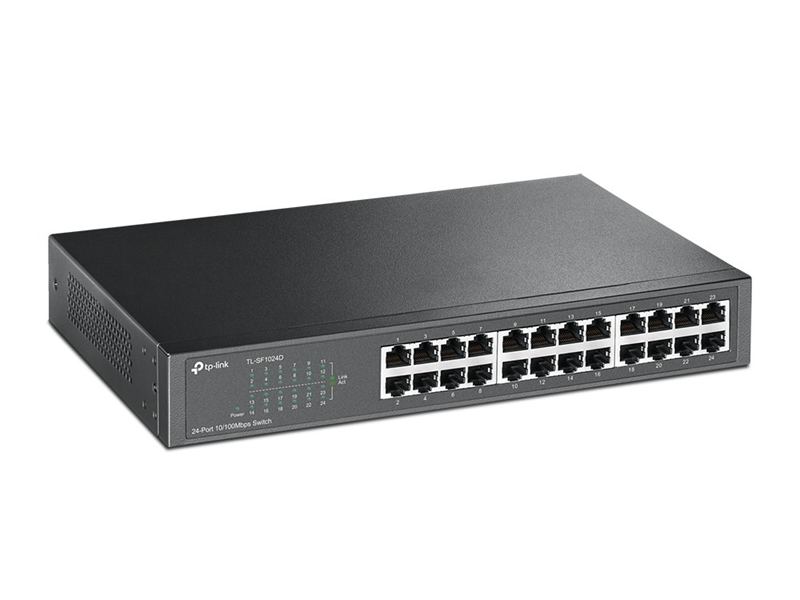 Коммутатор TP-Link TL-SF1024D (L2) 24x100Мбит/с неуправляемый