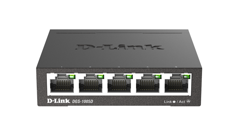 Коммутатор D-Link Неуправляемый коммутатор, 5x1000Base-T, корпус металл