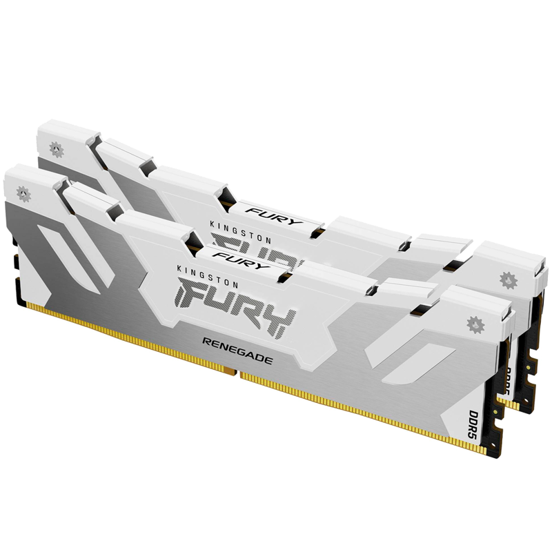 Оперативная память Kingston 32GB 6400MT/s DDR5 CL32 DIMM (Kit of 2) FURY Renegade White XMP