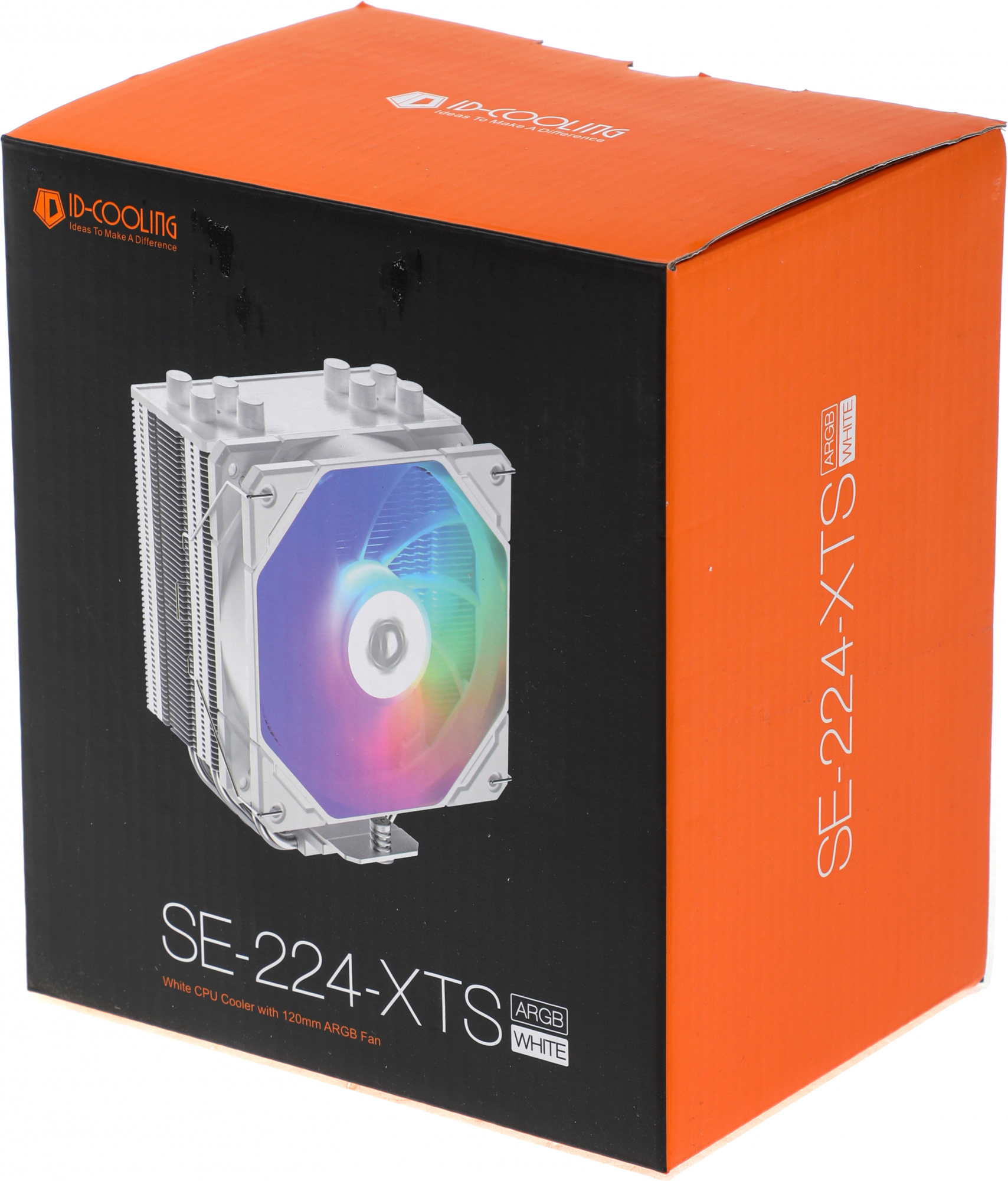 Устройство охлаждения(кулер) ID-Cooling SE-224-XTS ARGB Soc-AM5/AM4/1200/1700/1851 белый 4-pin 29dB 