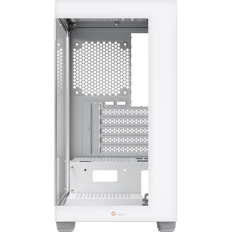 Корпус Ocypus Gamma C52 WH, Mini-Tower, TG, no fans, 1xUSB-A 3.0 + 2xUSB 2.0, mATX, mITX White