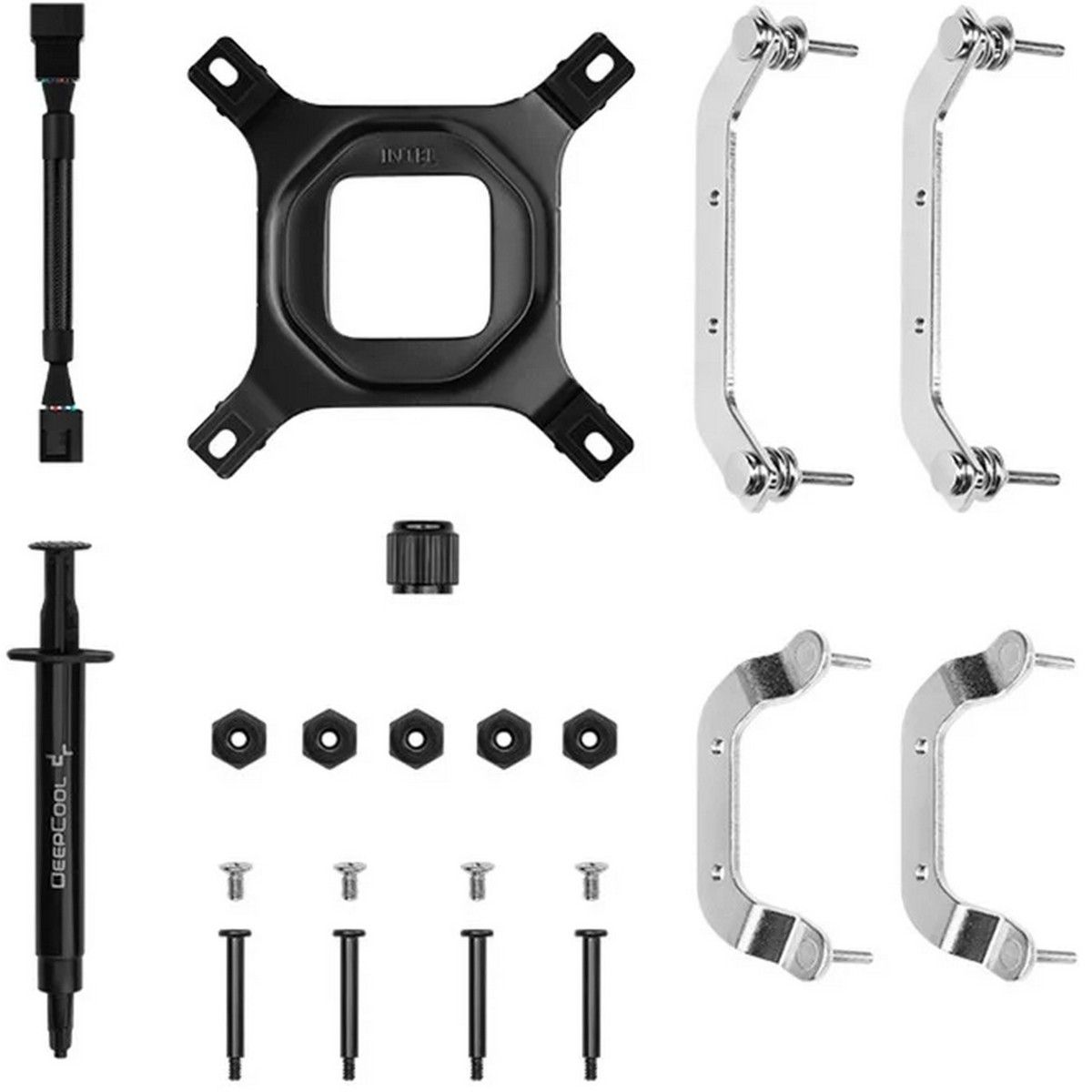 Кулер для процессора DEEPCOOL AN400 BLACK LGA1700/1200/115X/AM5/AM4 низкопрофильный 52,5 mm (27шт/ко