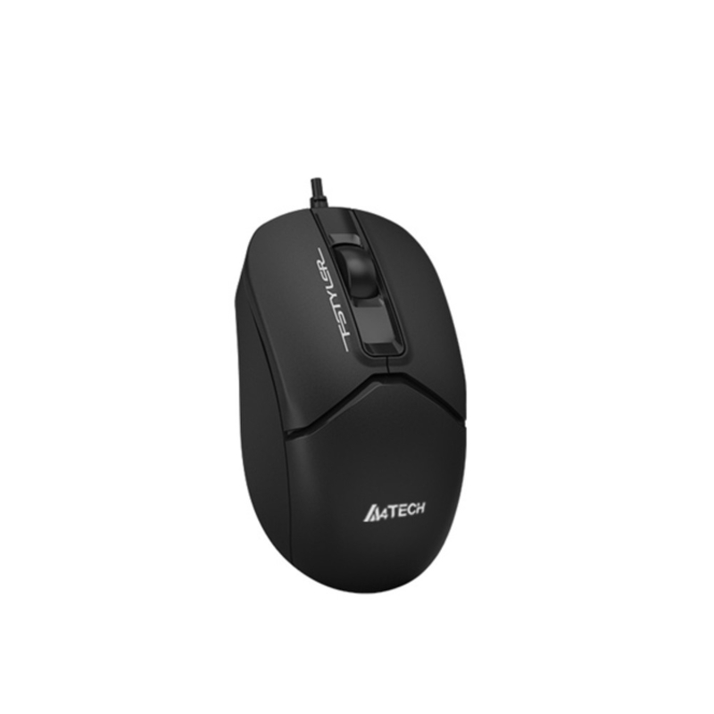 Мышь A4Tech Fstyler FM12S черный оптическая 1200dpi silent USB 3but (FM12S BLACK)