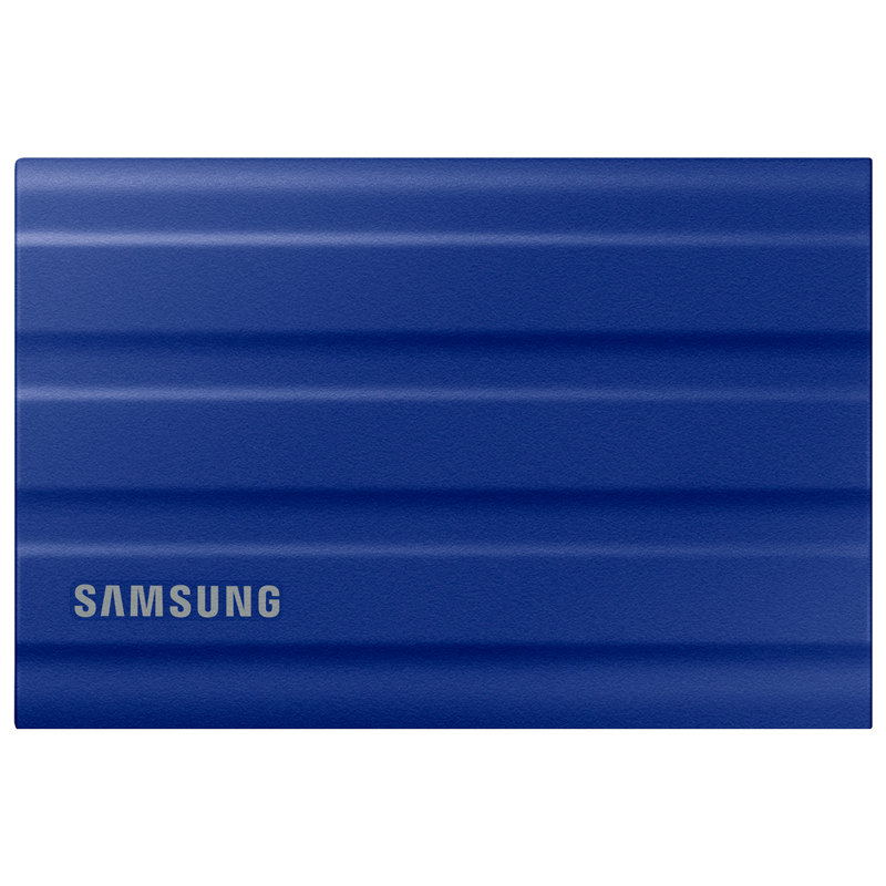 Накопитель SSD Samsung Original USB-C 1Tb MU-PE1T0R/WW Shield T7 1.8" синий